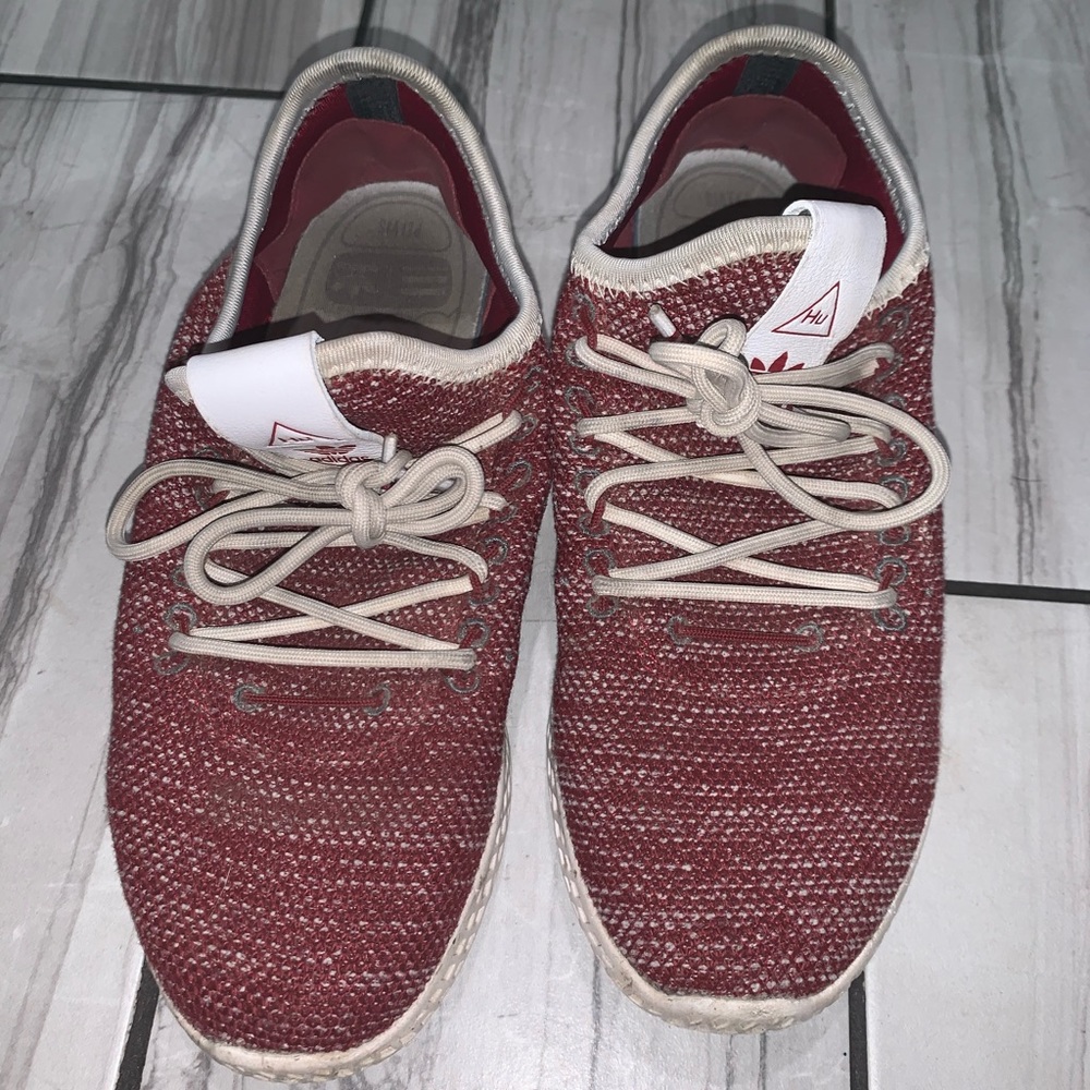 Burgundy Pharell Human Race Adidas